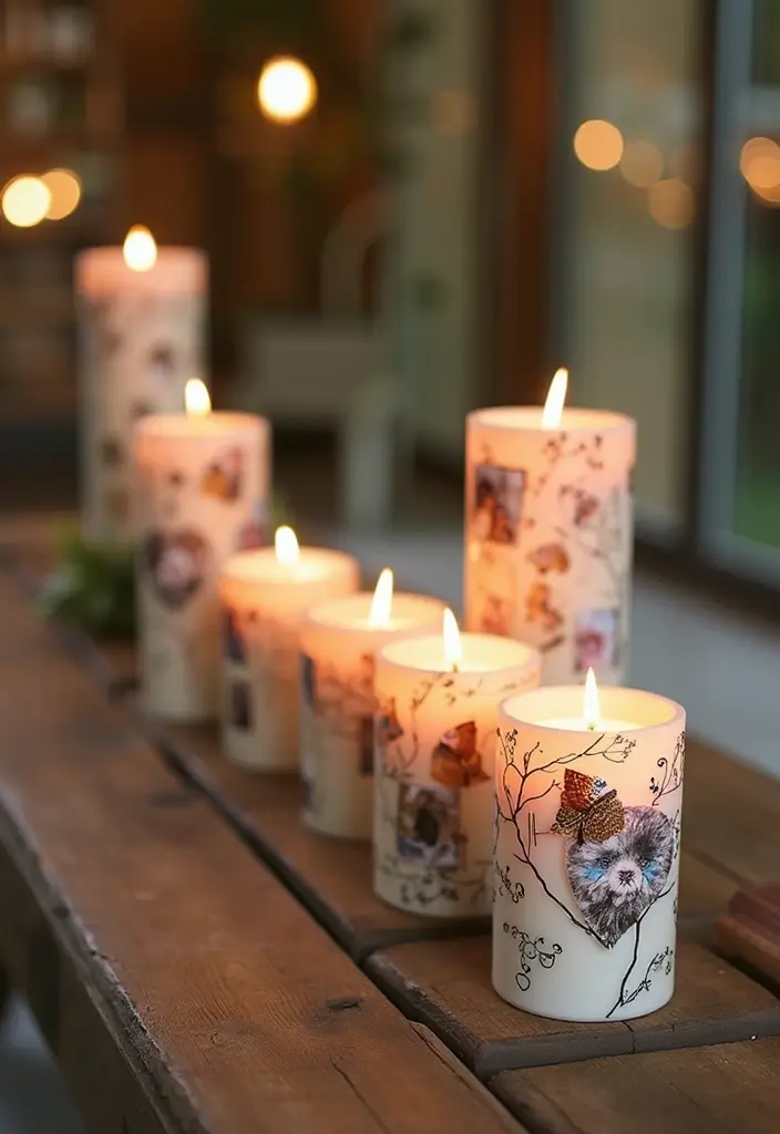30+ Large Candle Holder Centerpiece Ideas That Wow Instantly 132 30+ Large Candle Holder Centerpiece Ideas That Wow Instantly - 26. Candle Holders with Personal Touches