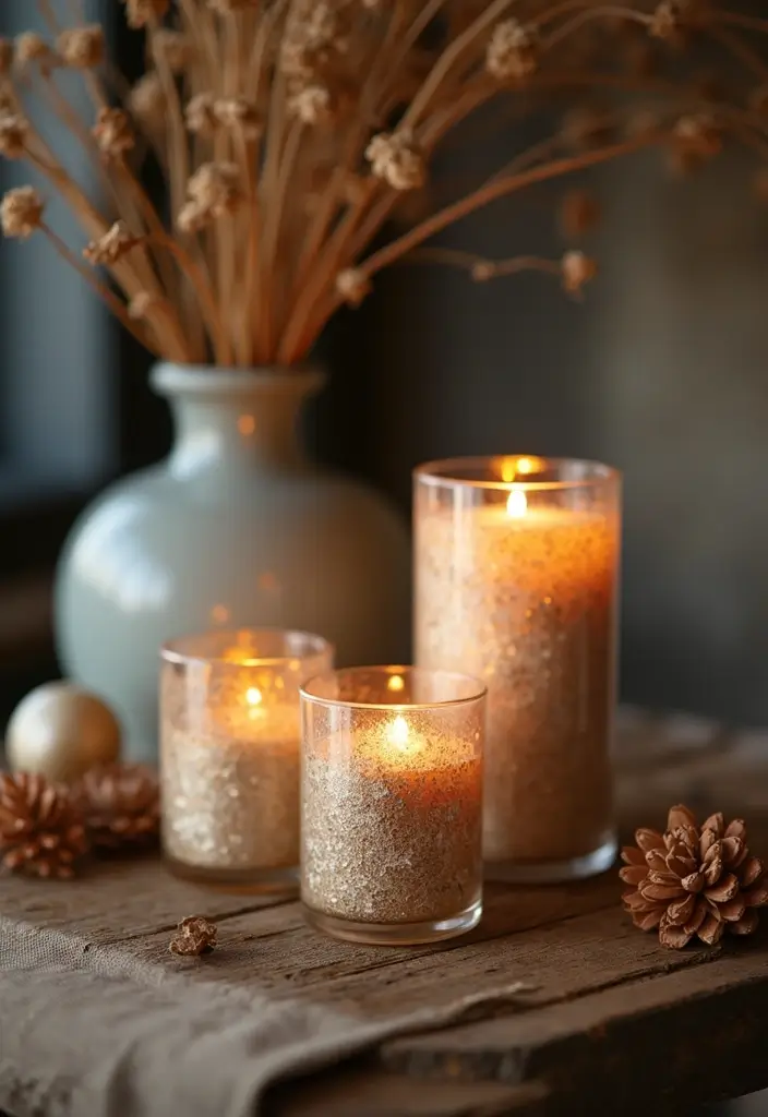 30+ Large Candle Holder Centerpiece Ideas That Wow Instantly 139 30+ Large Candle Holder Centerpiece Ideas That Wow Instantly - 27. Candle Holders with Metallic Accents