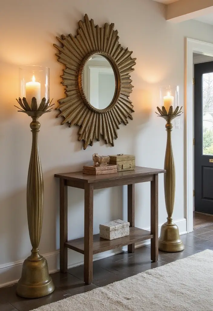 30 Metal Candle Stand Decor Ideas That Add Height and Drama 1 30 Metal Candle Stand Decor Ideas That Add Height and Drama - 1. Tall Lotus Candle Holders for a Grand Entrance