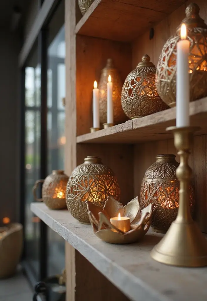 30 Metal Candle Stand Decor Ideas That Add Height and Drama 24 30 Metal Candle Stand Decor Ideas That Add Height and Drama - 12. Artistic Lotus Candle Holders