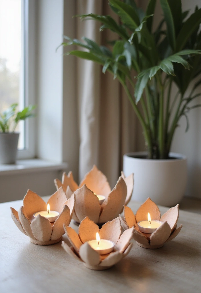 30 Metal Candle Stand Decor Ideas That Add Height and Drama 53 30 Metal Candle Stand Decor Ideas That Add Height and Drama - 17. Lotus Candle Holders in Unique Shapes