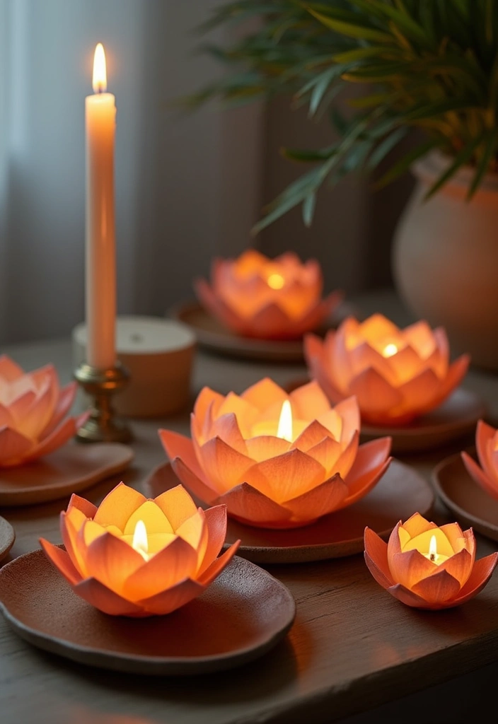 30 Metal Candle Stand Decor Ideas That Add Height and Drama 90 30 Metal Candle Stand Decor Ideas That Add Height and Drama - 24. Lotus Candle Holders with Local Artistry