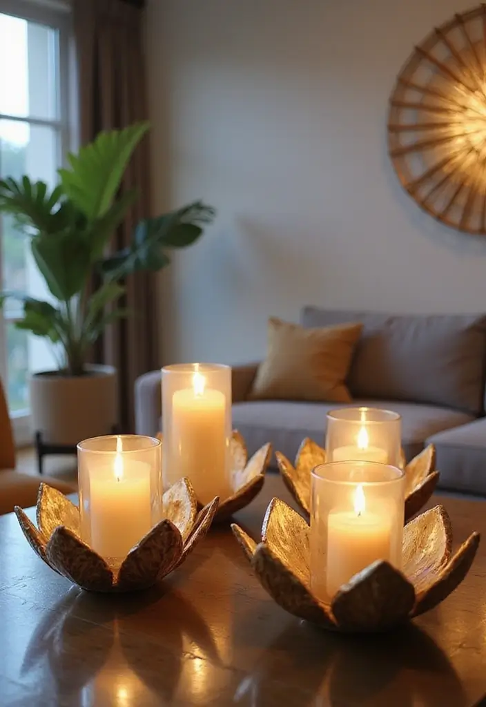 30 Metal Candle Stand Decor Ideas That Add Height and Drama 97 30 Metal Candle Stand Decor Ideas That Add Height and Drama - 25. Lotus Candle Holders with Enhanced Functionality