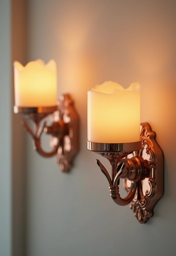 30 Rose Gold Candle Decor Ideas That Feel Modern and Feminine 25 30 Rose Gold Candle Decor Ideas That Feel Modern and Feminine - 11. Rose Gold Candle Wall Sconces