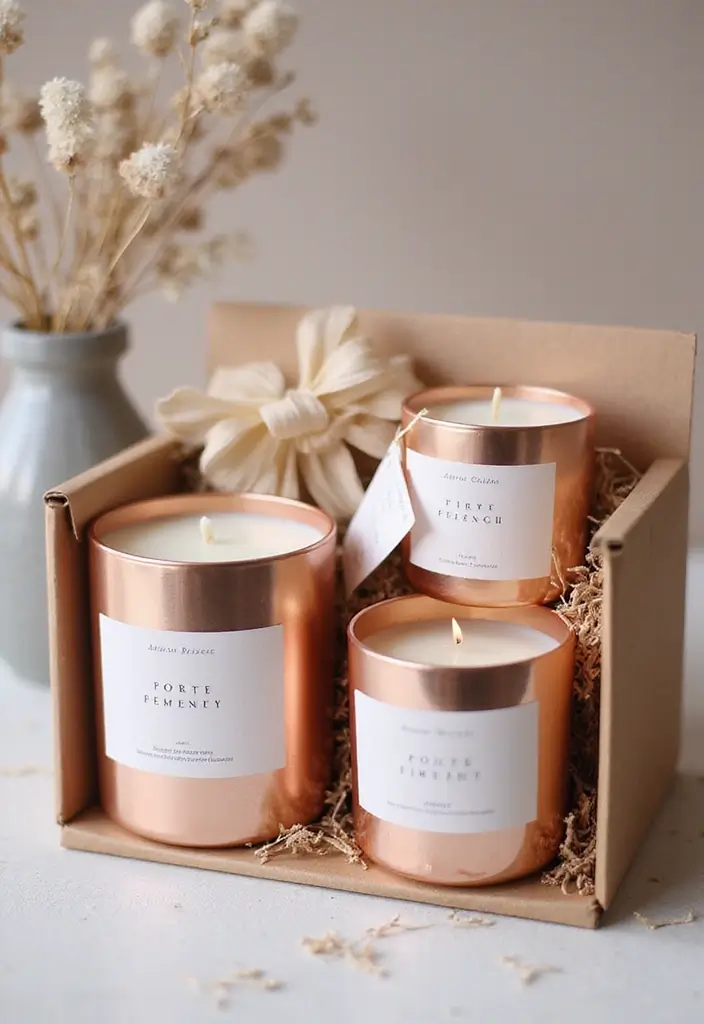 30 Rose Gold Candle Decor Ideas That Feel Modern and Feminine 74 30 Rose Gold Candle Decor Ideas That Feel Modern and Feminine - 22. Rose Gold Candle Gifts