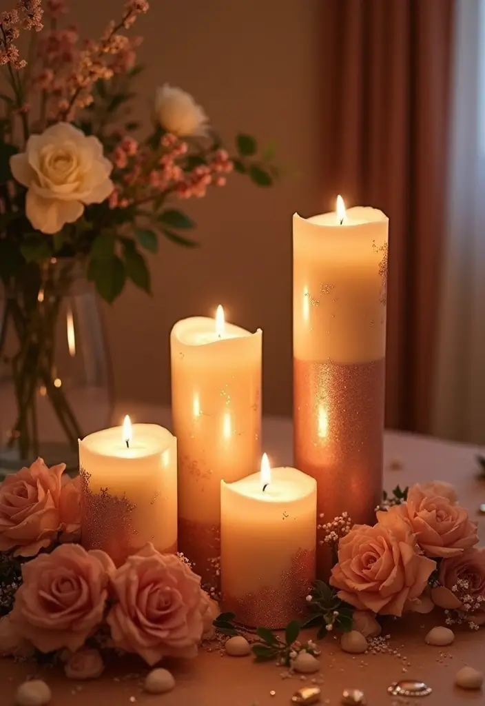 30 Rose Gold Candle Decor Ideas That Feel Modern and Feminine 95 30 Rose Gold Candle Decor Ideas That Feel Modern and Feminine - 25. Rose Gold Candle Displays for Special Occasions