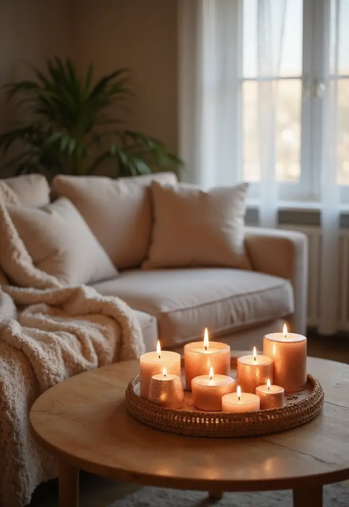 30 Rose Gold Candle Decor Ideas That Feel Modern and Feminine 108 30 Rose Gold Candle Decor Ideas That Feel Modern and Feminine - 28. Rose Gold Candle Displays for Relaxation Areas