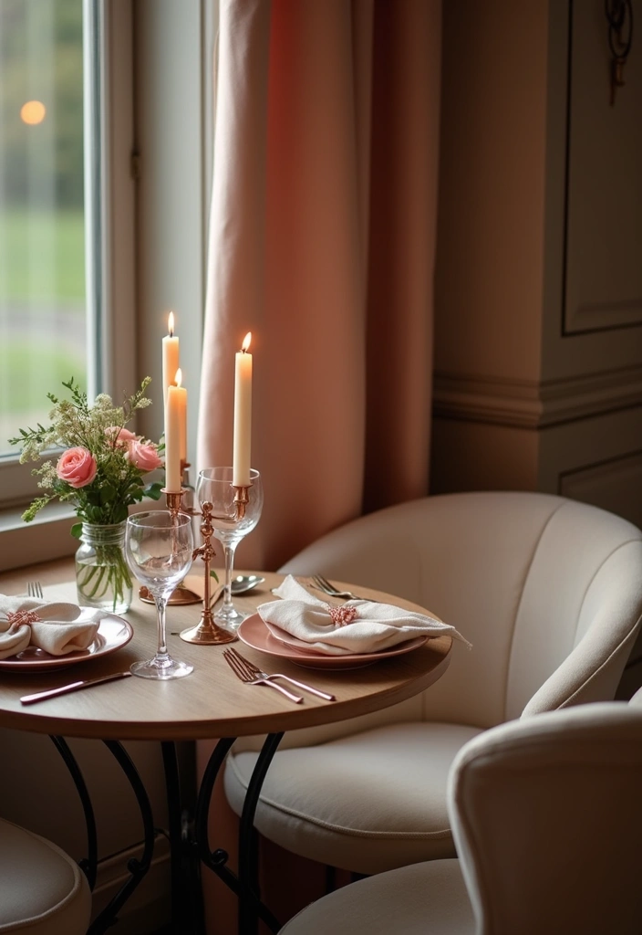 30 Taper Candlestick Decor Ideas for Elegant Dining Rooms 91 30 Taper Candlestick Decor Ideas for Elegant Dining Rooms - 17. Romantic Dinner for Two