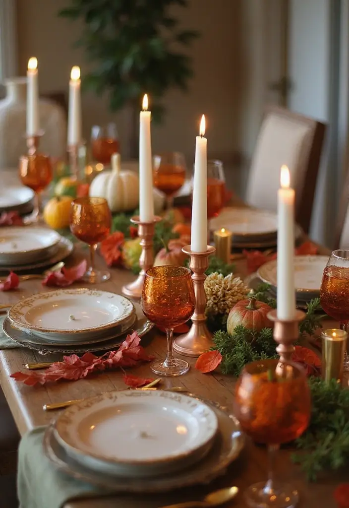 30 Taper Candlestick Decor Ideas for Elegant Dining Rooms 50 30 Taper Candlestick Decor Ideas for Elegant Dining Rooms - 8. Seasonal Celebrations