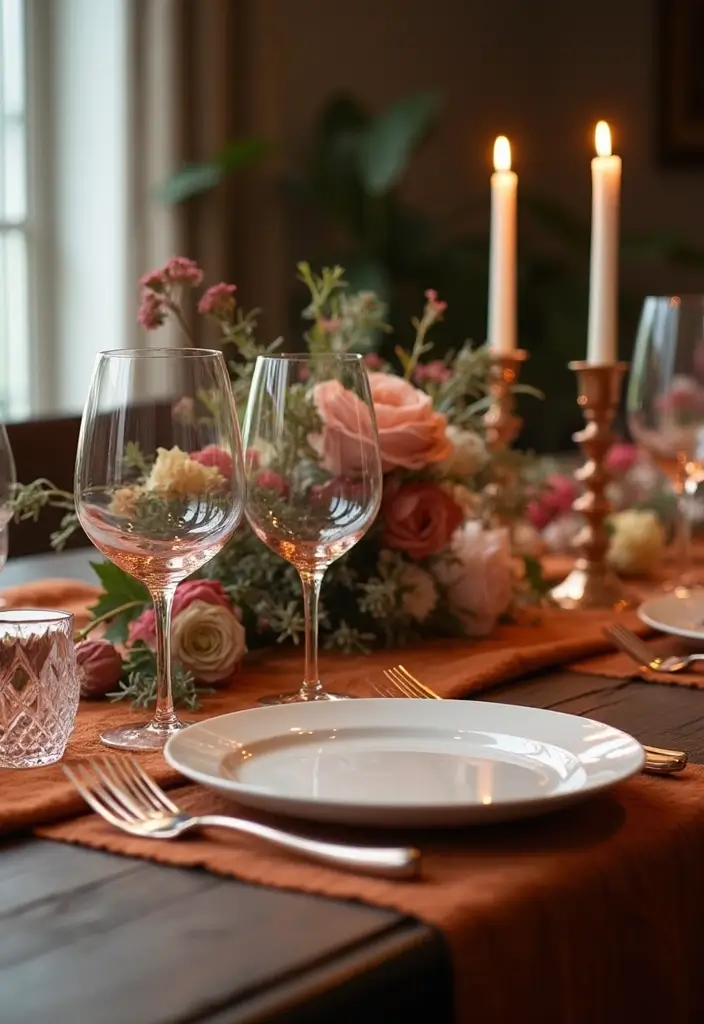 30 Taper Candlestick Decor Ideas for Elegant Dining Rooms 57 30 Taper Candlestick Decor Ideas for Elegant Dining Rooms - 9. Table Runners and Layers